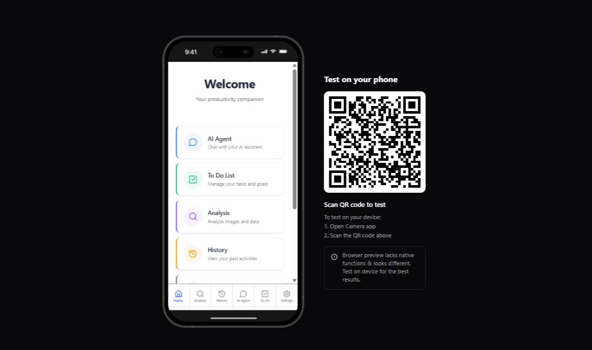 React Expo Mobile App